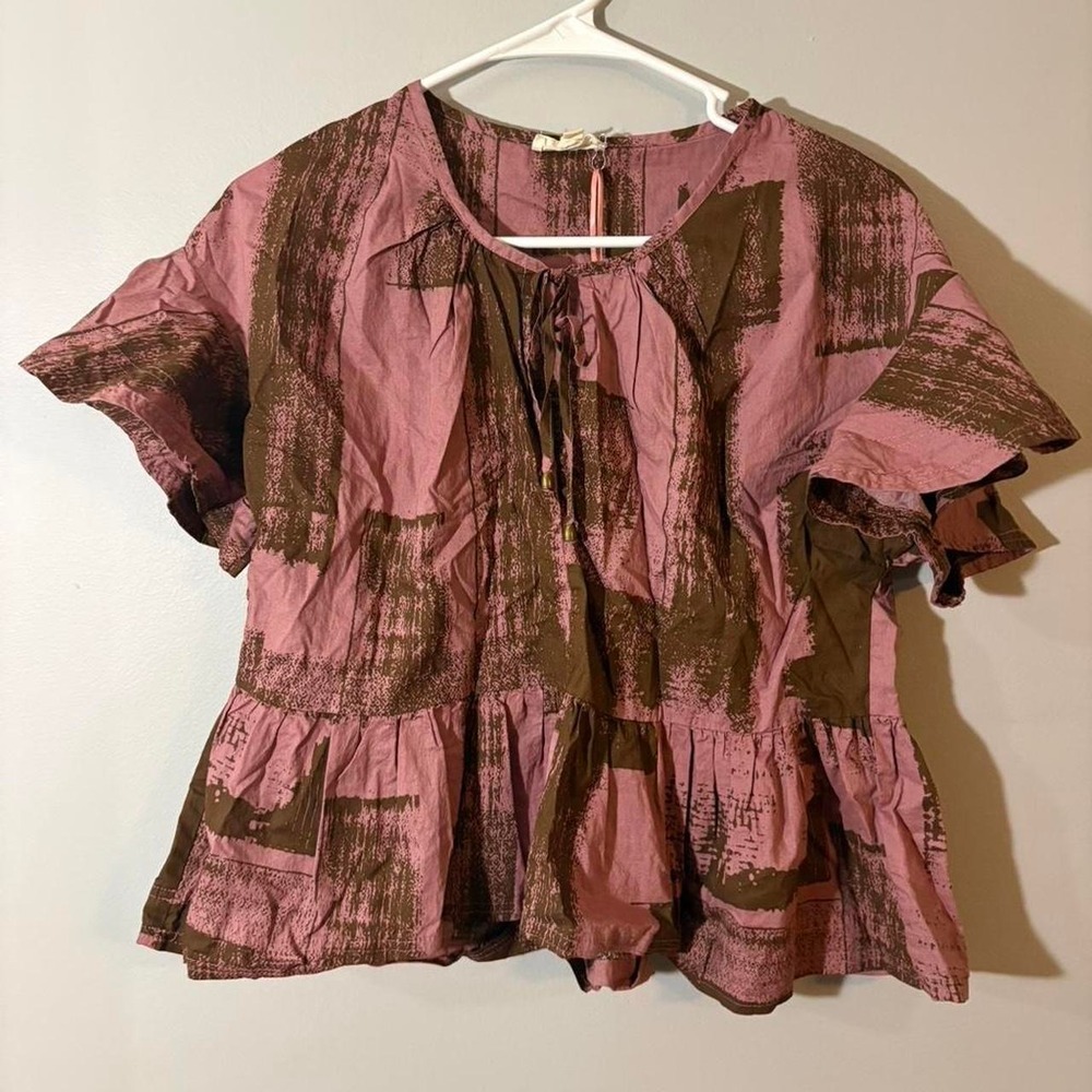 entro ruffled blouse